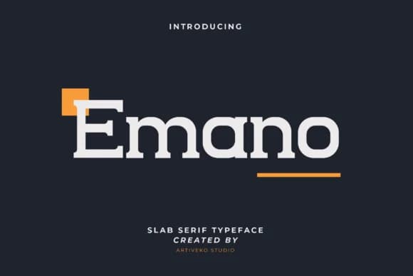 Emano by Artiveko — Slab Serif Font