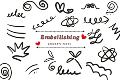 Embellishing by Suphitchaya — Dingbats Font — thumbnail 1