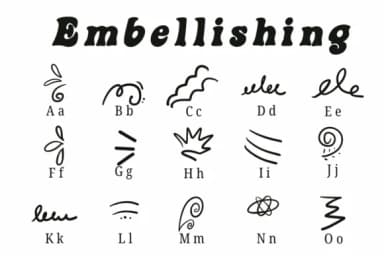 Embellishing by Suphitchaya — Dingbats Font — thumbnail 2