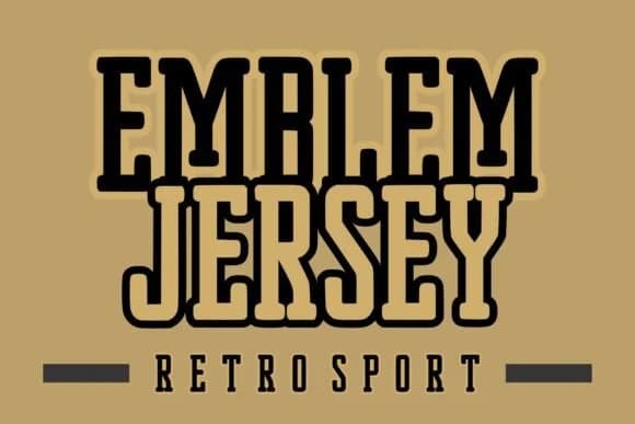 Emblem Jersey by riki.studio — Slab Serif Font