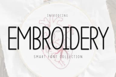 Embroidery by Creatype Designer — Slab Serif Font — thumbnail 1