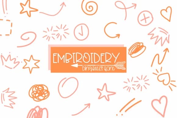 Embroidery by Sirinart — Dingbats Font