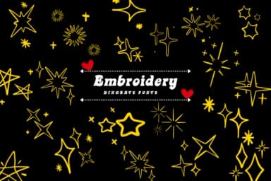 Embroidery by Suphitchaya — Dingbats Font — thumbnail 1
