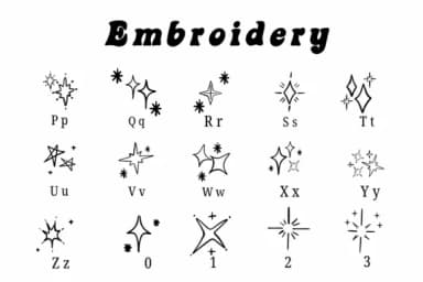 Embroidery by Suphitchaya — Dingbats Font — thumbnail 3