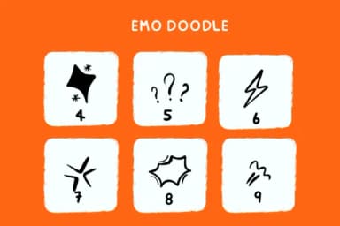 Emo Doodle by Bee piyanuch — Dingbats Font — thumbnail 4