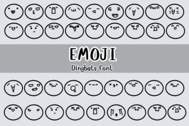 Emoji by Nongyao — Dingbats Font — thumbnail 1