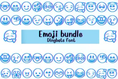 Emoji Bundle by Nongyao — Dingbats Font — thumbnail 1