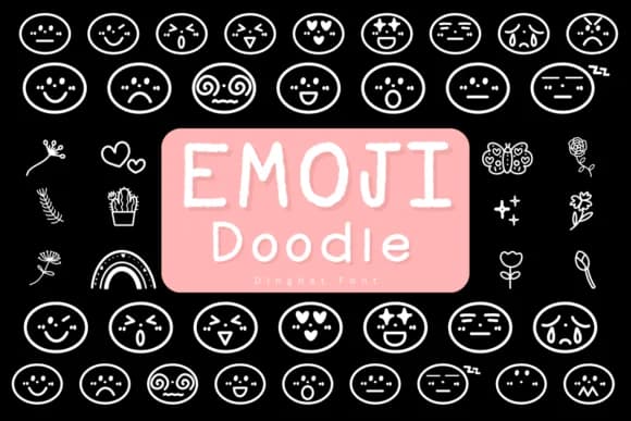 Emoji Doodle by Kanink Type Studio — Dingbats Font