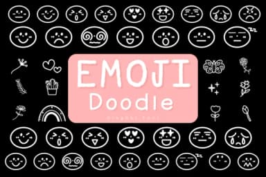 Emoji Doodle by Kanink Type Studio — Dingbats Font — thumbnail 1
