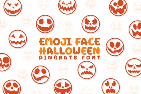 Emoji Face Halloween by Chonada — Dingbats Font