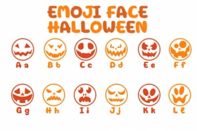 Emoji Face Halloween by Chonada — Dingbats Font — thumbnail 2
