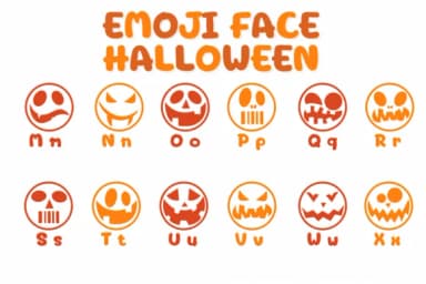 Emoji Face Halloween by Chonada — Dingbats Font — thumbnail 3