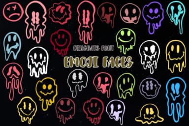 Emoji Faces by Nongyao — Dingbats Font — thumbnail 1