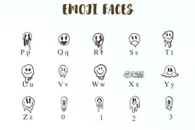 Emoji Faces by Nongyao — Dingbats Font — thumbnail 3