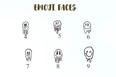 Emoji Faces by Nongyao — Dingbats Font — thumbnail 4