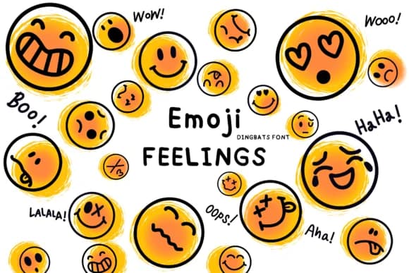 Emoji Feelings by Bee Piyanuch — Dingbats Font