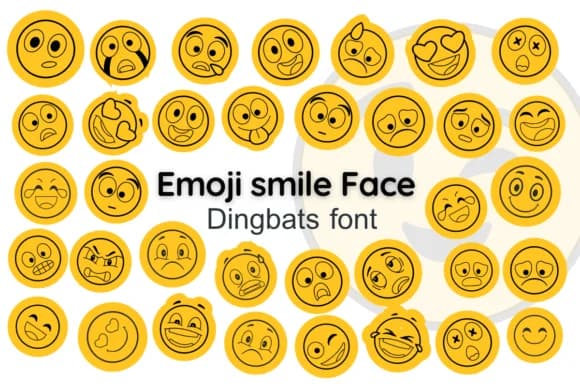 Emoji Smile Face by Nun Sukhwan — Dingbats Font