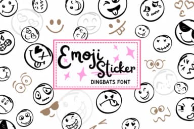 Emoji Sticker by PraewDesigns — Dingbats Font — thumbnail 7