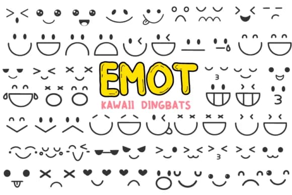 Emot by Letterayu — Dingbats Font
