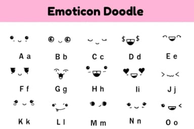 Emoticon Doodle by Nun Sukhwan — Dingbats Font — thumbnail 2