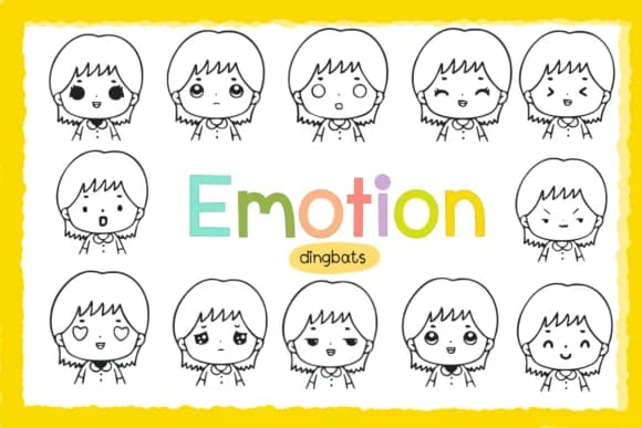 Emotion by Foam-Design Store — Dingbats Font