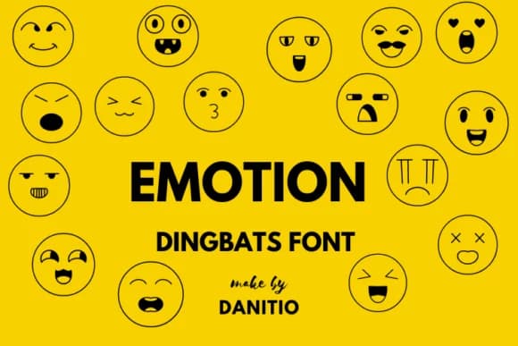 Emotion by danita.kukkai — Dingbats Font