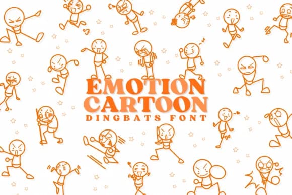 Emotion Cartoon by Chonada — Dingbats Font