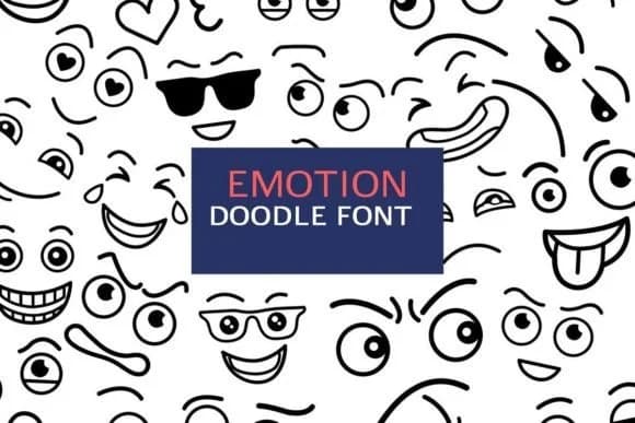Emotion Doodle by digitalplannerland — Dingbats Font
