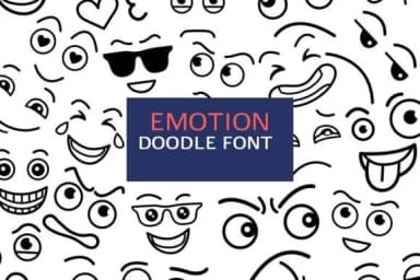 Emotion Doodle by digitalplannerland — Dingbats Font — thumbnail 1