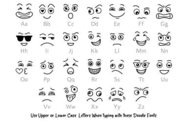 Emotion Doodle by digitalplannerland — Dingbats Font — thumbnail 2