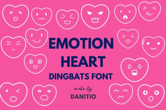 Emotion Heart by danita.kukkai — Dingbats Font