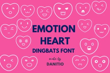 Emotion Heart by danita.kukkai — Dingbats Font — thumbnail 1