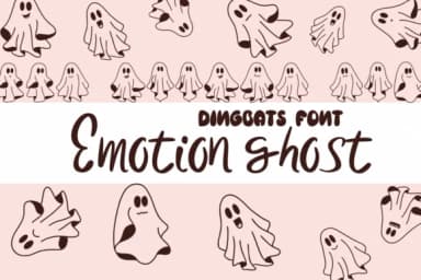 Emotionghost by Sirinart — Dingbats Font — thumbnail 1