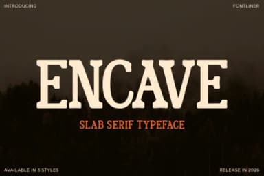 Encave by Font Liner — Slab Serif Font — thumbnail 1