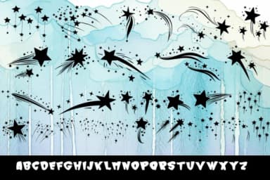 Energy Stars by MOMAT THIRTYONE — Dingbats Font — thumbnail 2