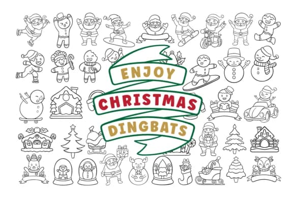 Enjoy Christmas by Situjuh — Dingbats Font