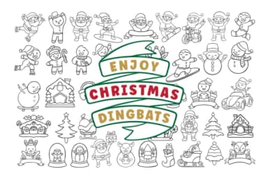 Enjoy Christmas by Situjuh — Dingbats Font — thumbnail 1