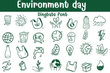 Environmental Day by Sontaya — Dingbats Font — thumbnail 1