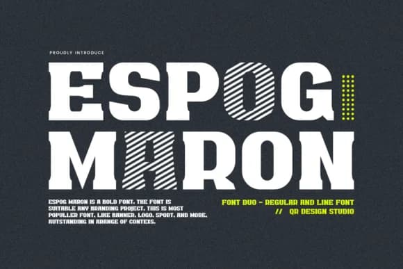 Espog Maron by qrdesignstd — Slab Serif Font
