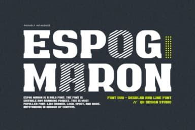Espog Maron by qrdesignstd — Slab Serif Font — thumbnail 1