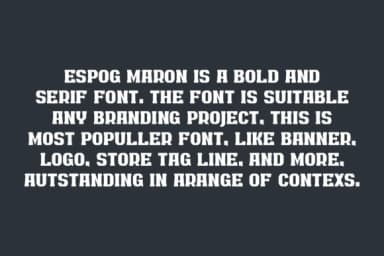 Espog Maron by qrdesignstd — Slab Serif Font — thumbnail 6