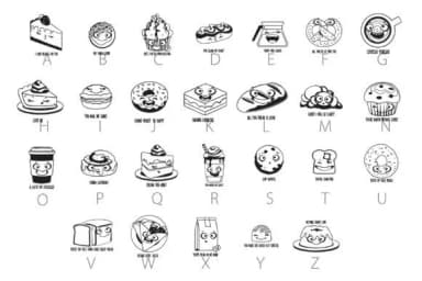 Espresso Yourself Crumbs Dingbats by Illustration Ink — Dingbats Font — thumbnail 6