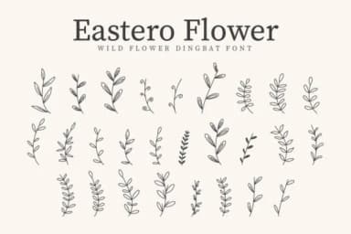 Estero Leaves by CraftedType Studio — Dingbats Font — thumbnail 1