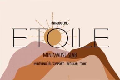 Etoile by Minimalistartstudio — Slab Serif Font — thumbnail 1