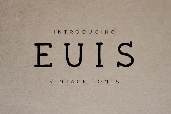 Euis by Sasqia Creative — Slab Serif Font