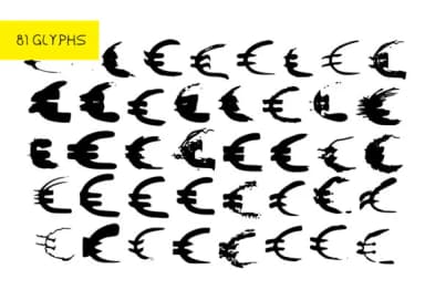 BM Grpahics - Euro Symbol by GraphicsBam Fonts — Dingbats Font — thumbnail 2