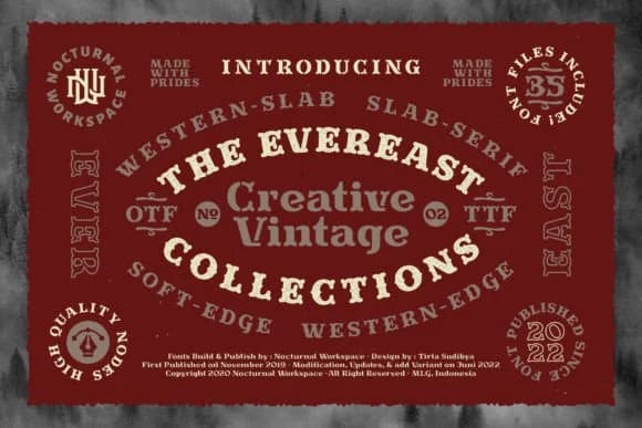 Evereast Collection by nocturnal_workspace — Slab Serif Font
