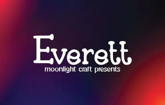 Everett by moonlight craft — Slab Serif Font
