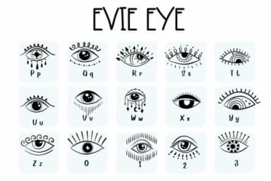 Evil Eye by Sirinart — Dingbats Font — thumbnail 3