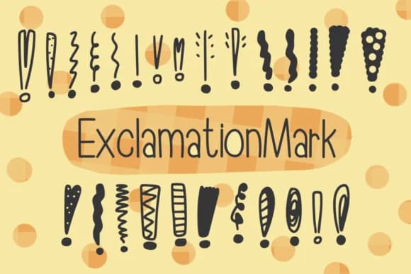 Exclamation Mark by Foam-Design Store — Dingbats Font